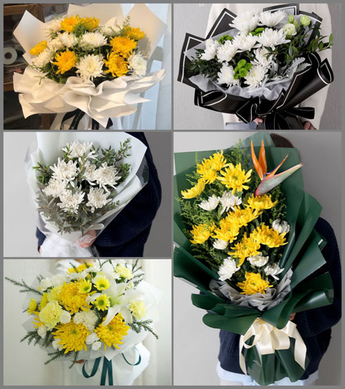 广东肇庆市怀集县岗坪镇庞庙村白事花束代送